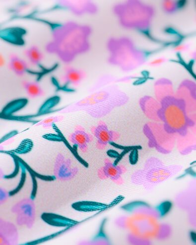 Kinderbikini mit Blumen und R&uuml;schen lila lila - 22260410LILAC - HEMA