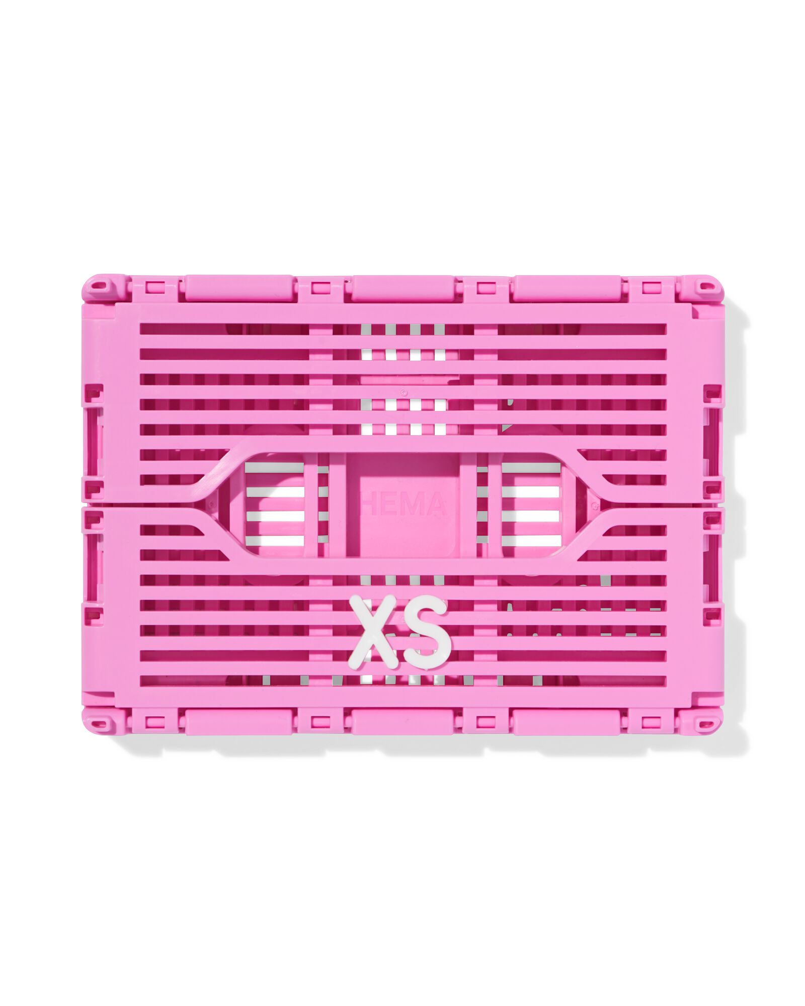 caisse pliable &agrave; lettres recycl&eacute;e rose XS  13 x 18 x 8 - 39810403 - HEMA