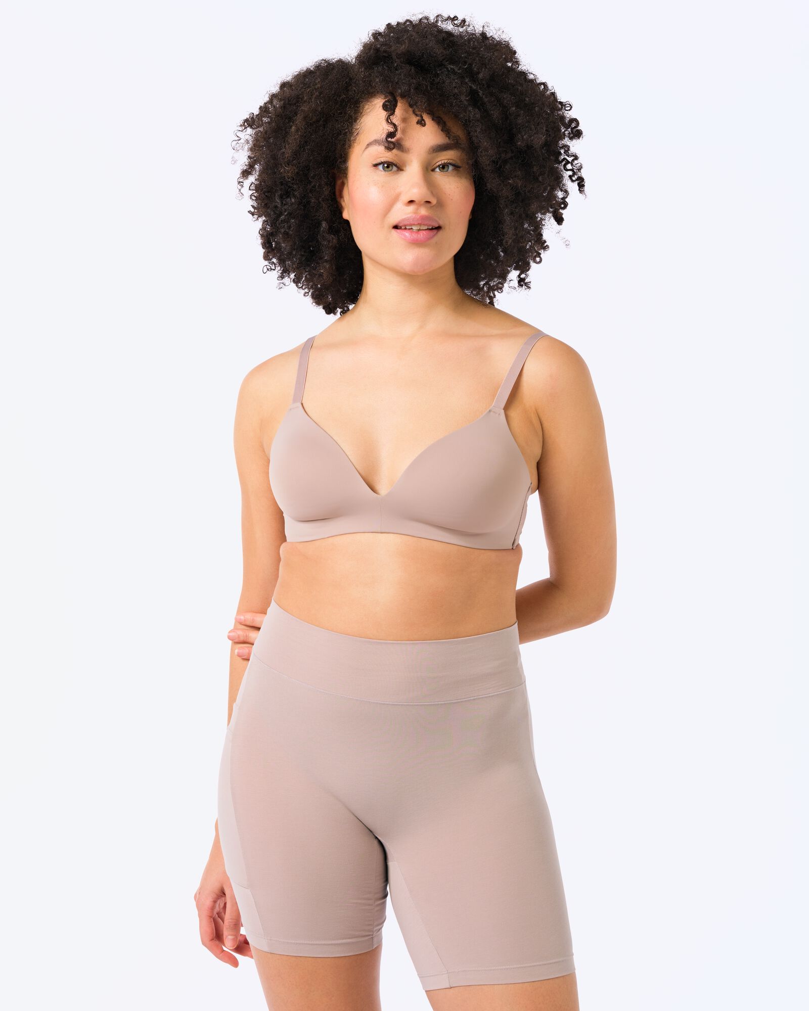 cycliste femme real lasting cotton beige beige - 1000019533 - HEMA