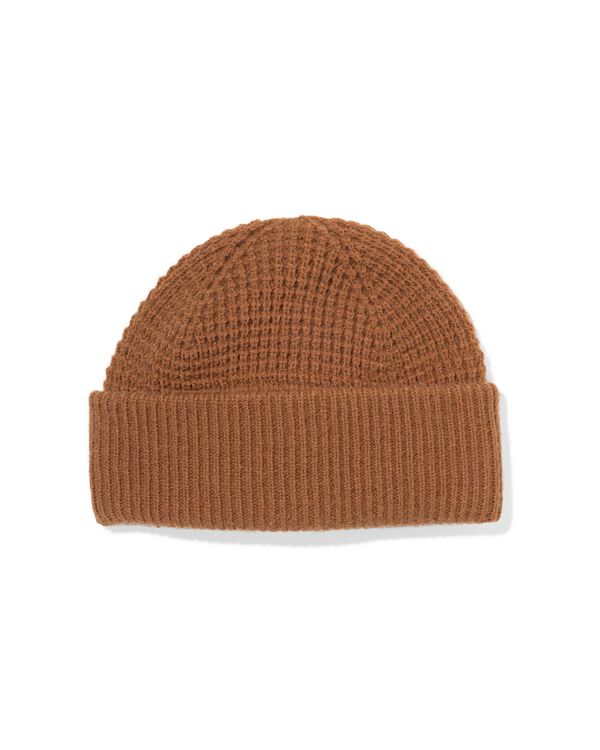 bonnet enfant gaufr&eacute; marron marron - 16700310BROWN - HEMA