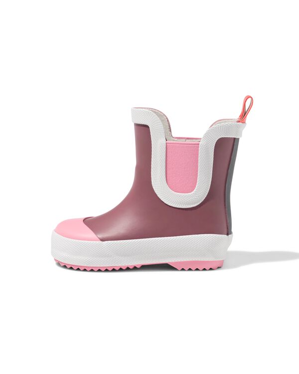 botte de pluie b&eacute;b&eacute; imperm&eacute;able blocs de couleur rose rose - 33260340PINK - HEMA