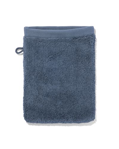 gant de toilette qualit&eacute; h&ocirc;tel extra doux bleu moyen - 5250355 - HEMA