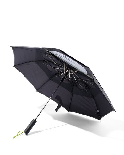 opvouwbare windbestendige paraplu Ø100x45 zwart - 16830013 - HEMA