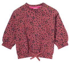 Baby-Sweatshirt mit Blumen rosa rosa - 1000028588 - HEMA