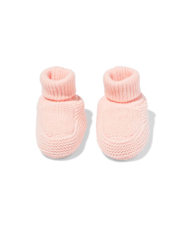chaussons tricot nouveau-n&eacute; rose rose - 33200395PINK - HEMA
