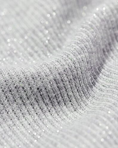 kindertop rib glitter zilver zilver - 30826706SILVER - HEMA
