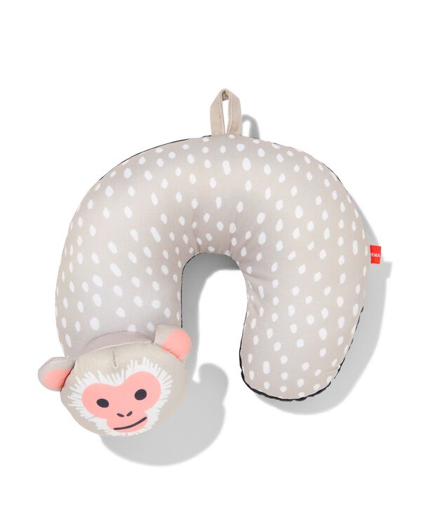 cale-nuque enfant avec singe gris - 18610092 - HEMA