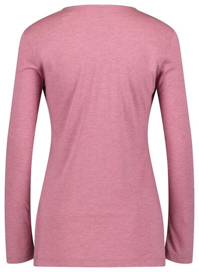 dames t-shirt met glitter roze - 1000021443 - HEMA