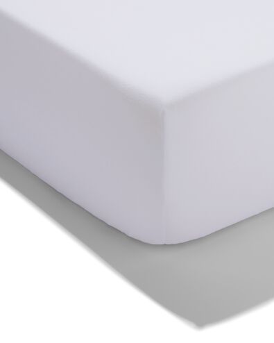 drap-housse 70x150cm coton doux blanc - 5180048 - HEMA