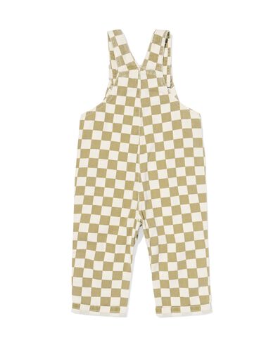 Baby-Latzhose mit Karos gr&uuml;n 74 - 33175473 - HEMA