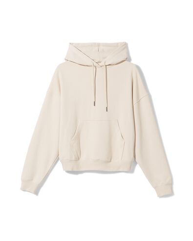 dameshoodie creme - 36050255CREAM - HEMA