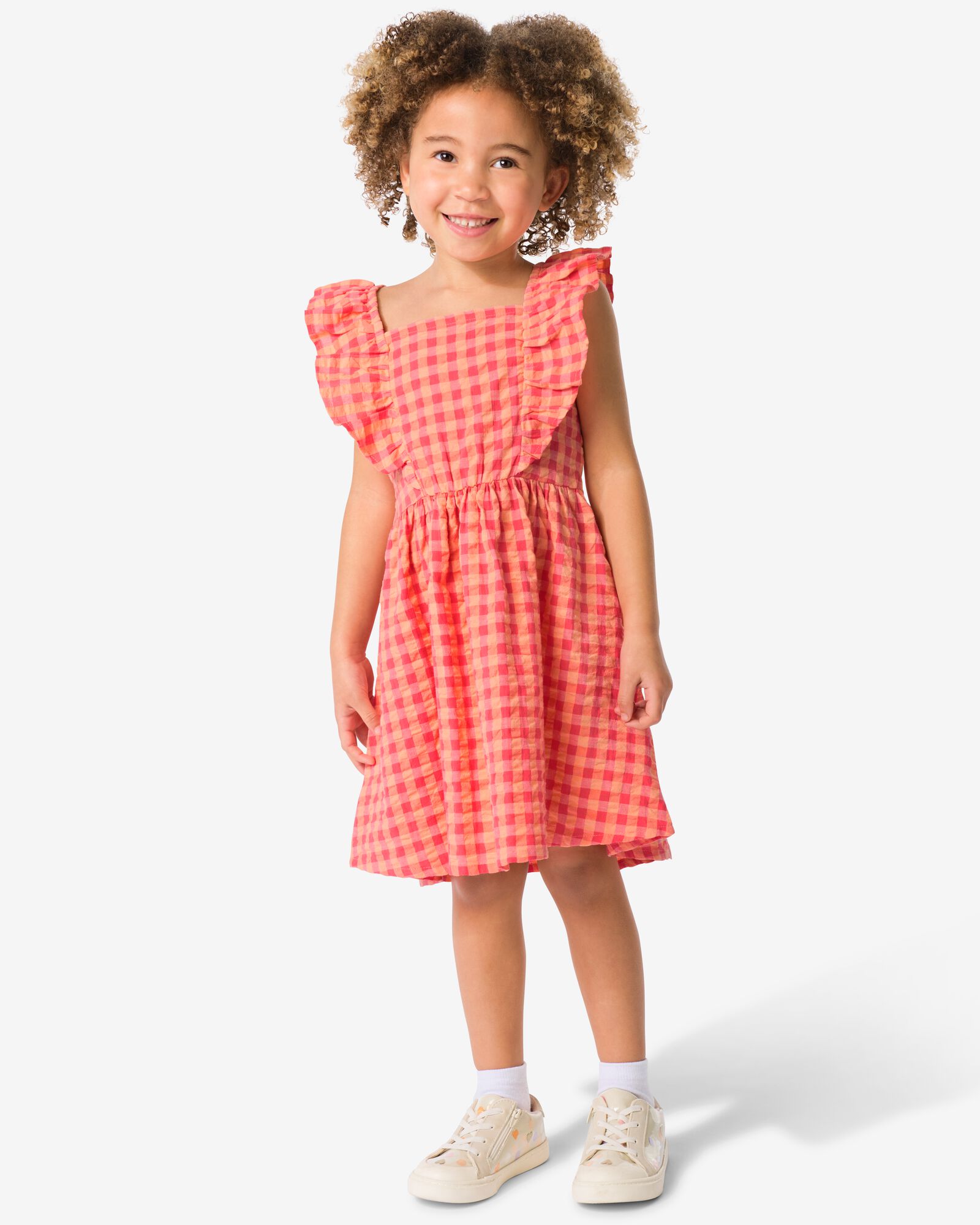 kinderjurk ruiten roze - 30869021PINK - HEMA
