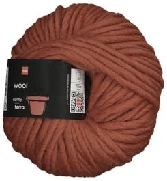 fil de laine 50g terracotta - 1400219 - HEMA