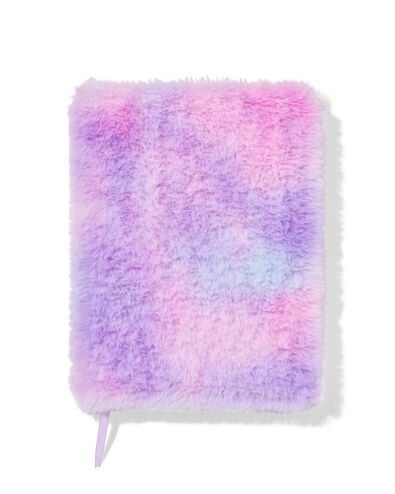 Notizbuch, DIN A5, liniert, flauschig, rosa - 14540193 - HEMA