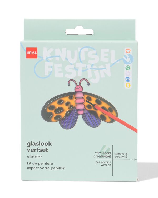 verfset glaslook vlinder - 15900348 - HEMA