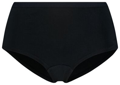 Damen-Boxershorts, weiche Baumwolle schwarz schwarz - 1000028543 - HEMA
