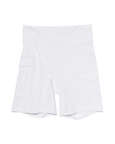 short de cyclisme femme en coton real lasting blanc XL - 19606154 - HEMA