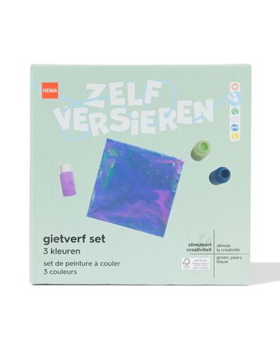 gietverf set blauw - 15900252 - HEMA