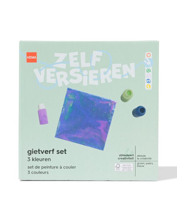 gietverf set blauw - 15900252 - HEMA