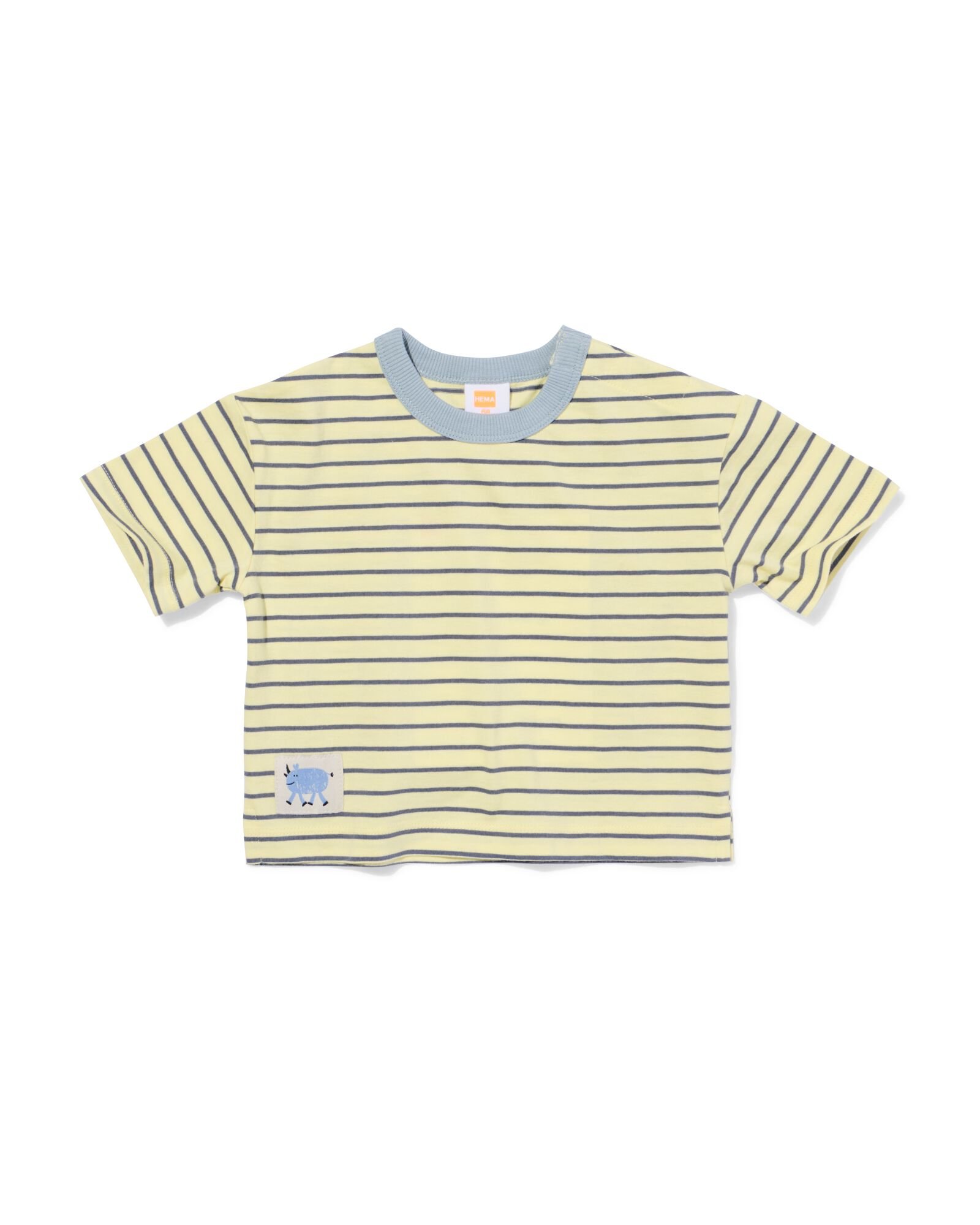 Baby-T-Shirt gestreift hellgelb hellgelb - 33189470LIGHTYELLOW - HEMA