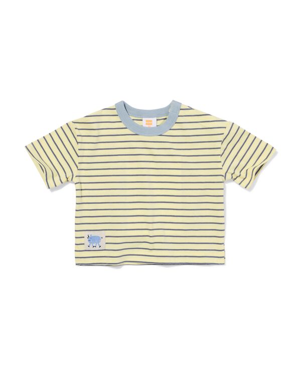 Baby-T-Shirt gestreift hellgelb hellgelb - 33189470LIGHTYELLOW - HEMA
