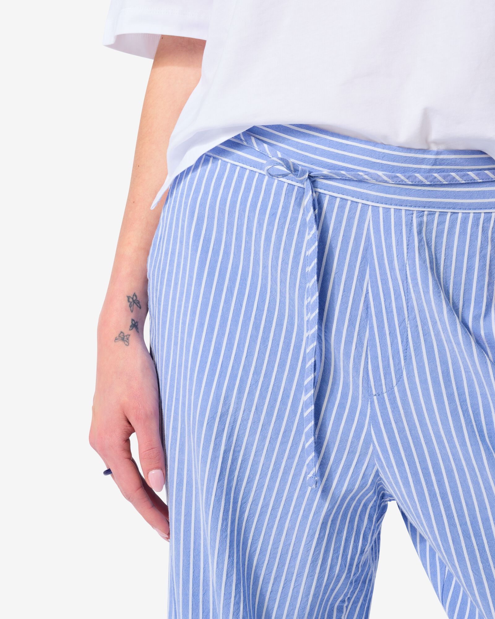 Damenhose Sally, Wide Leg, gestreift bunt - 36219485MULTI - HEMA