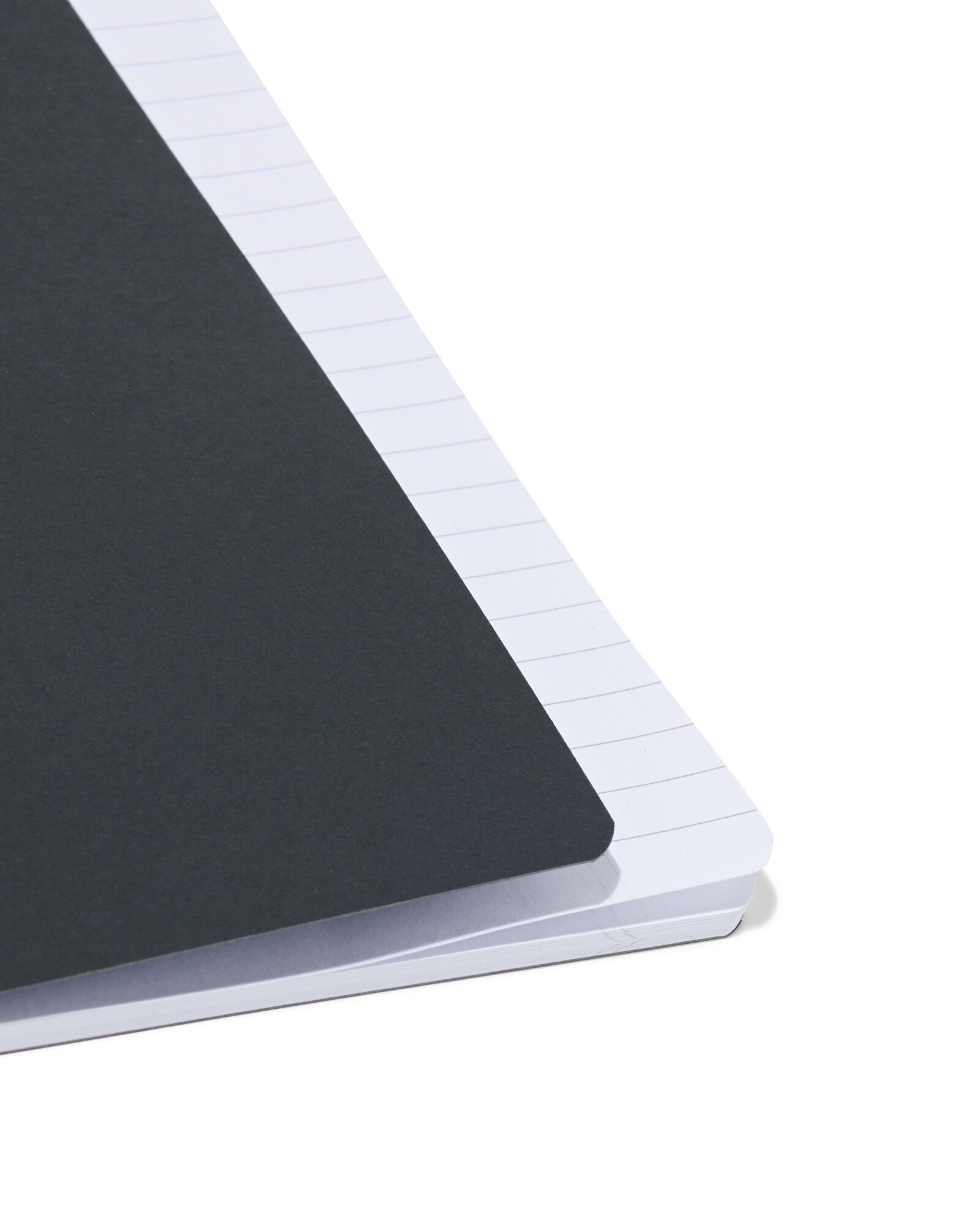 3 cahiers A5 lign&eacute;s noir - 14122249 - HEMA