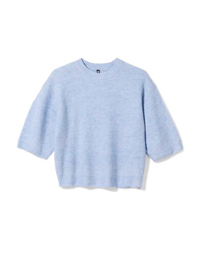 damestrui Grace fijngebreid blauw blauw - 36207070BLUE - HEMA