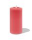 LED-Kerze, gerippt, Kerzenwachs, Ø 7,5 x 15 cm, pink - 13550066 - HEMA