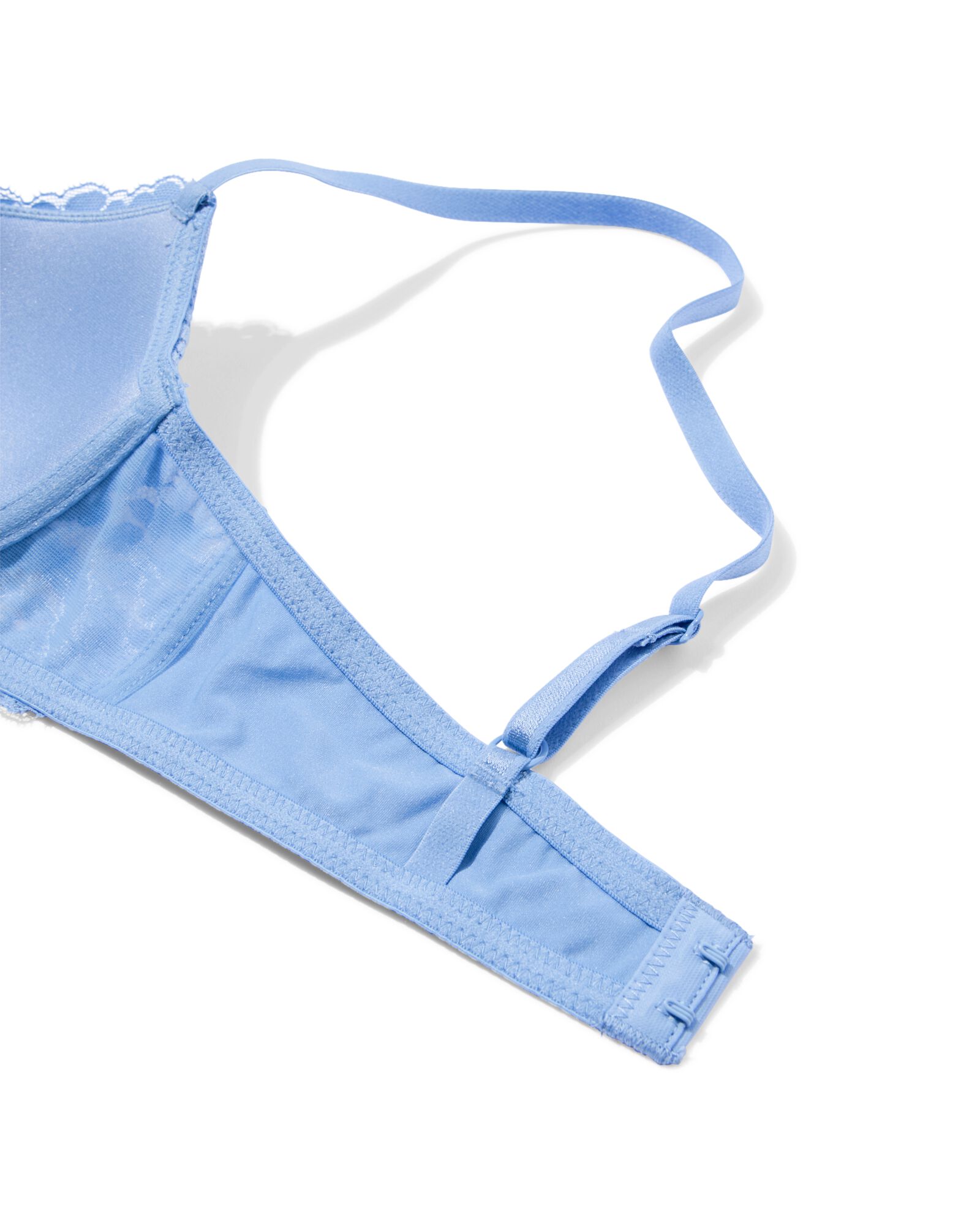 voorgevormde kanten bh met beugel blauw blauw - 21805570BLUE - HEMA