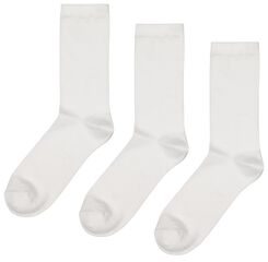 3 paires de chaussettes femme avec bambou blanc blanc - 1000026983 - HEMA