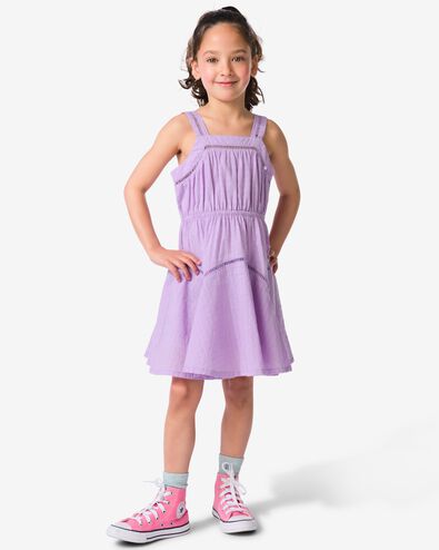 kinderjurk A-lijn paars - 30844507PURPLE - HEMA