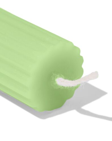 Haushaltskerze, &Oslash; 2,2 &times; 24 cm, mit Rippenstruktur, Hellgr&uuml;n - 13504214 - HEMA