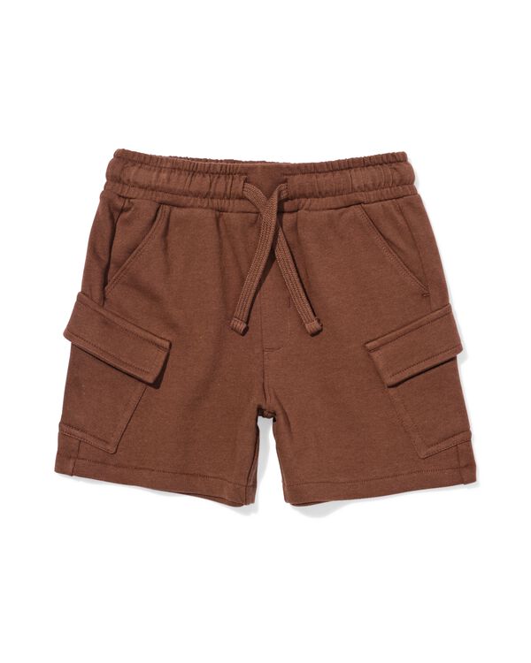 kindershort regular fit cargo bruin bruin - 30715408BROWN - HEMA
