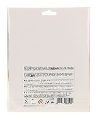 Bastelset Krone, Pappe - 14200478 - HEMA