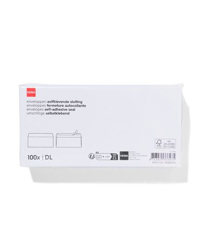 enveloppes DL - lot de 100 - 14110350 - HEMA