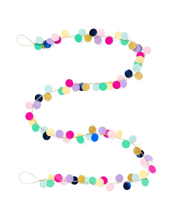 guirlande cercles plastique 2 m - 14250148 - HEMA