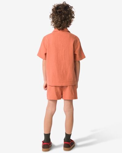 Kinderbekleidungsset Shirt und Shorts, Regular Fit hellbraun 122/128 - 30716428 - HEMA