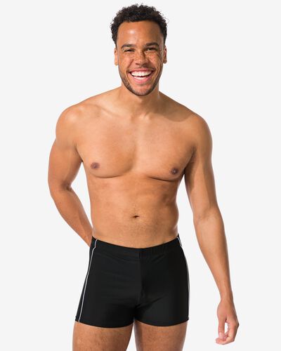 Herren-Sportbadehose schwarz schwarz - 22150170BLACK - HEMA
