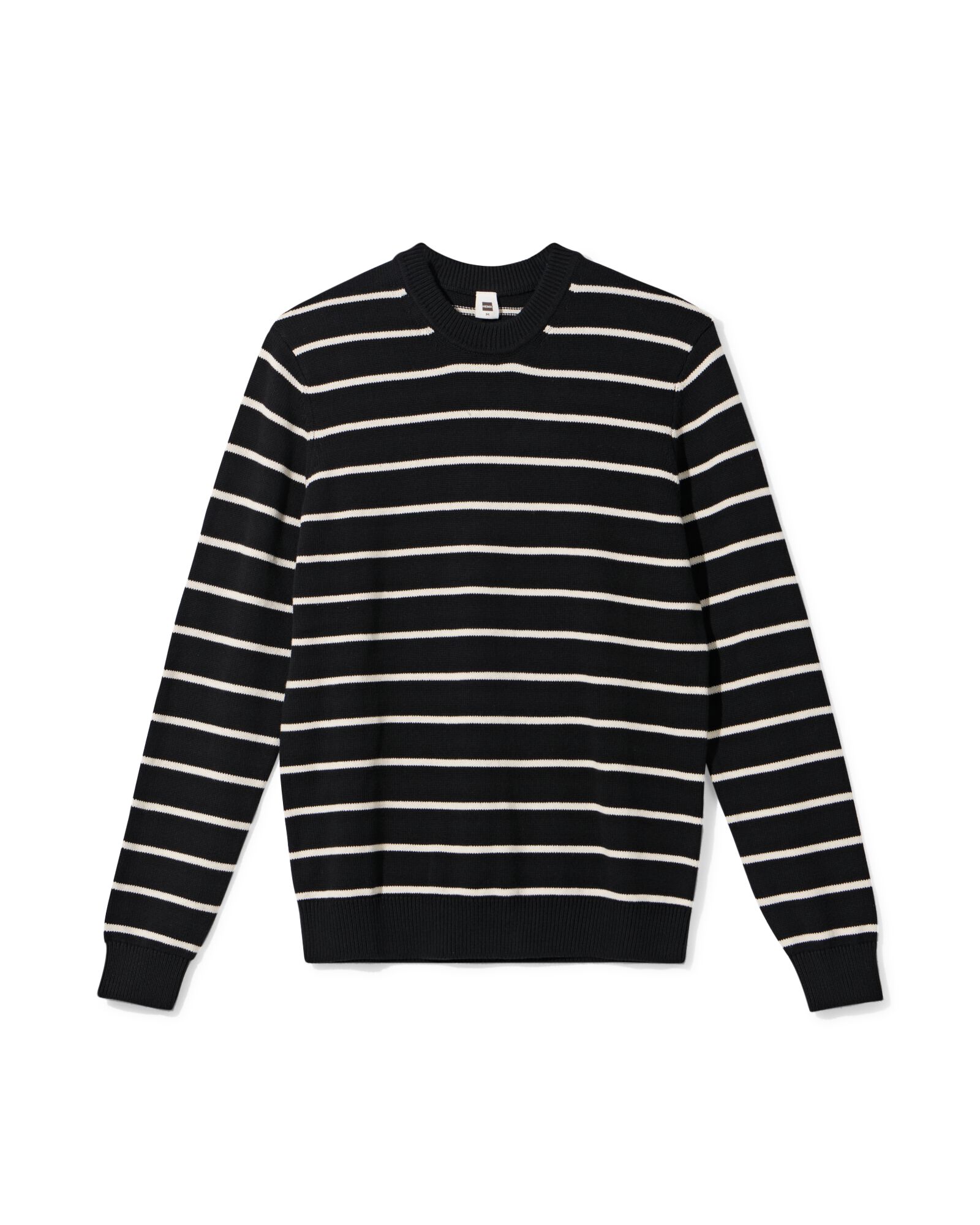 Herrenpullover Nyck, gestreift schwarz - 2129940BLACK - HEMA