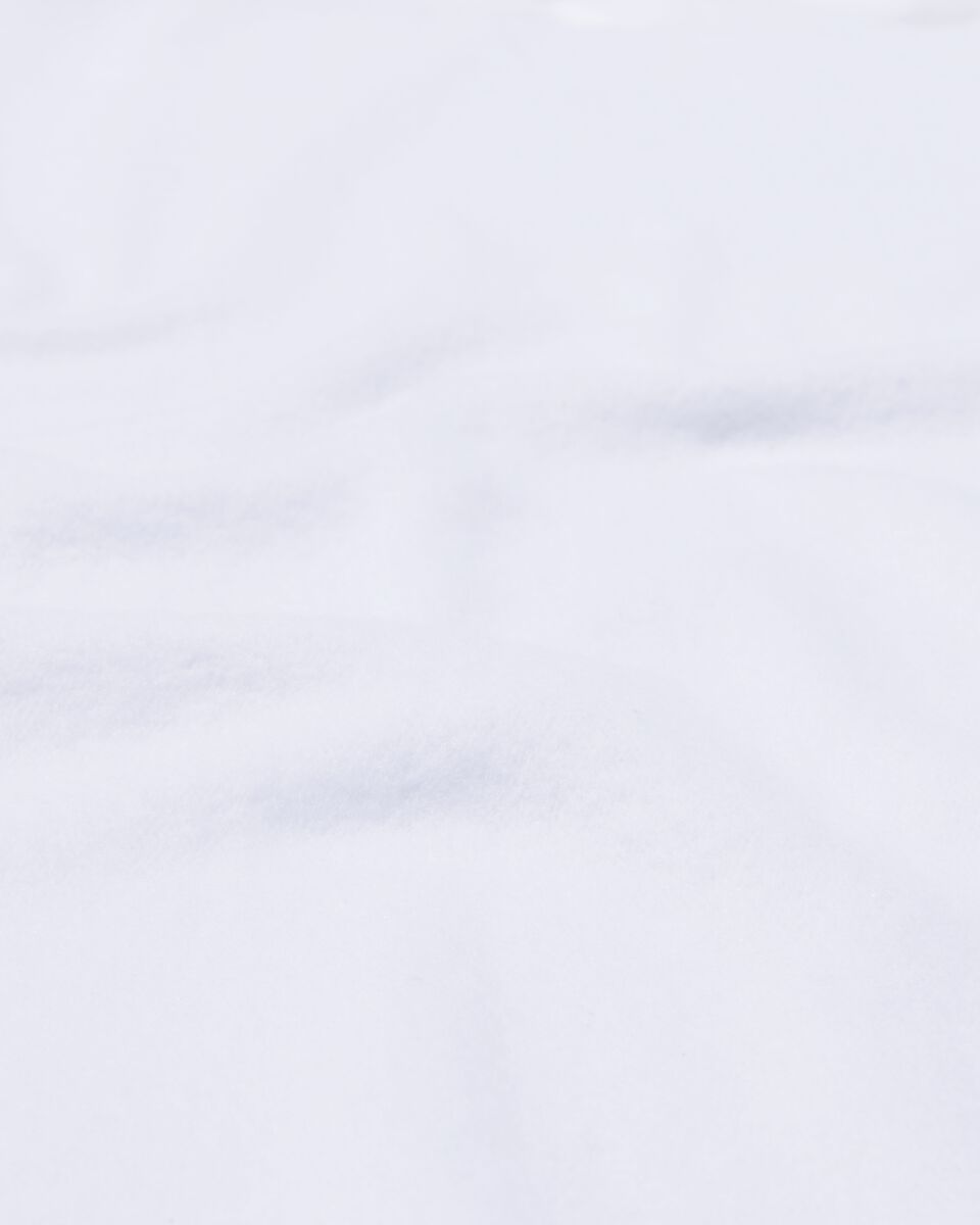 drap-housse molleton - stretch blanc blanc - 1000014041 - HEMA