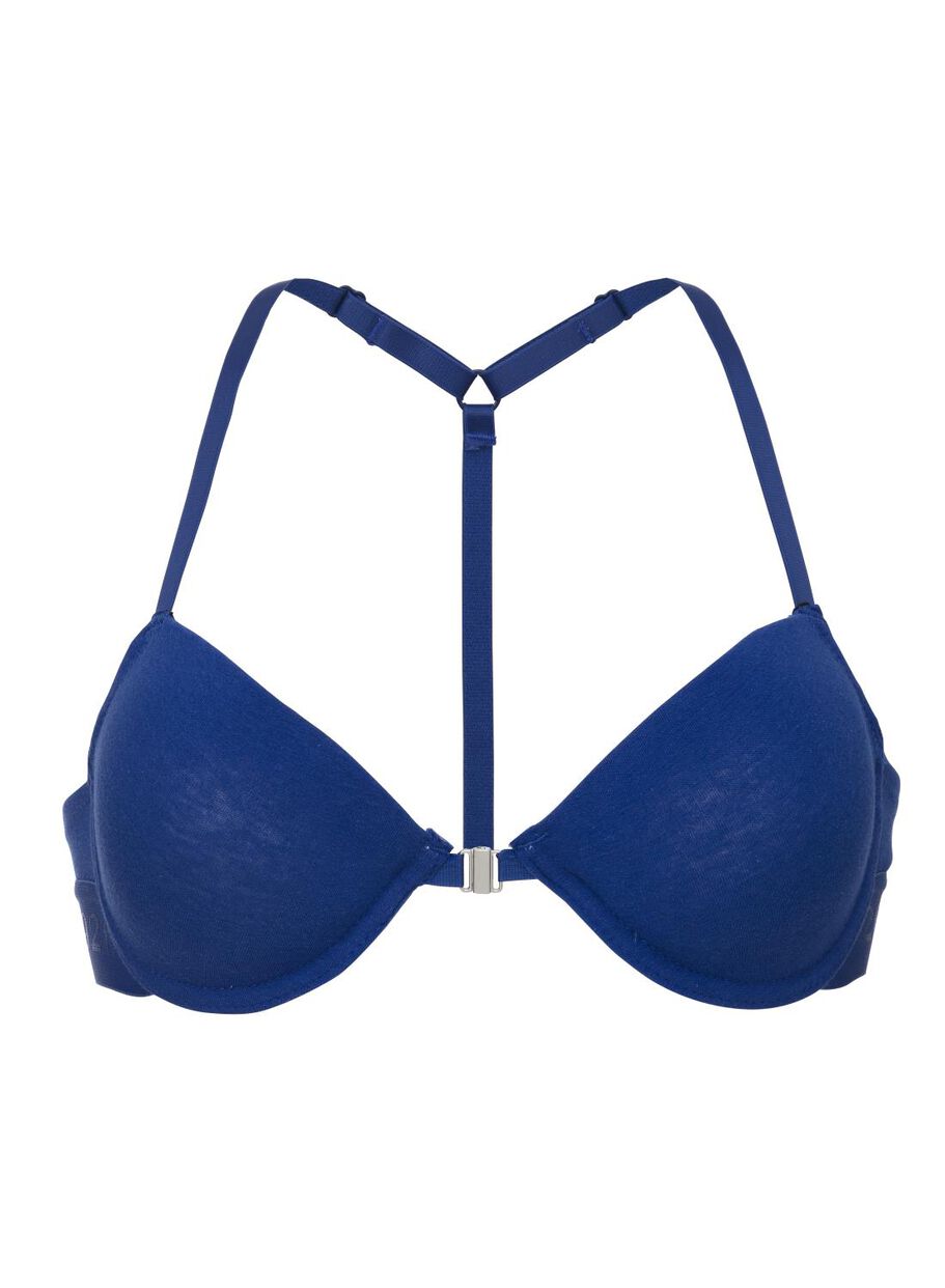 Doppel D Bhs Dessous & Mehr Für Große Größen Gepolsterter BH, Körbchengröße A - D blau - HEMA