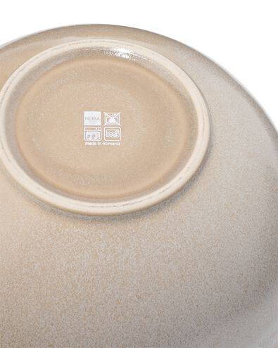 plat &agrave; salade &Oslash;22 cm Monaco &eacute;mail r&eacute;actif brun clair - 9650201 - HEMA