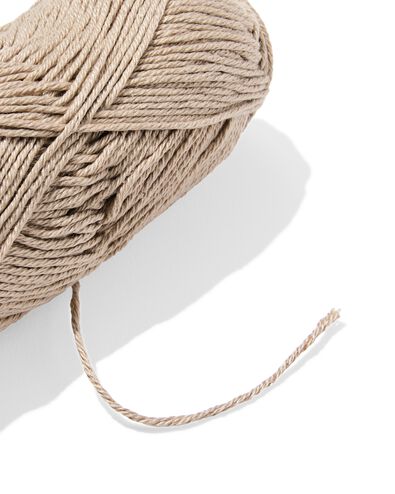 katoen garen 50g 105m beige - 60702860 - HEMA