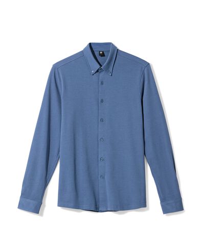 chemise homme Billy jersey bleu moyen bleu moyen - 2101740MIDBLUE - HEMA