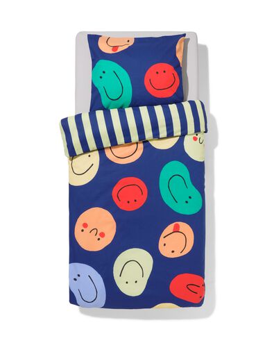 housse de couette enfant 140x200 cm coton doux petits visages - 5700264 - HEMA