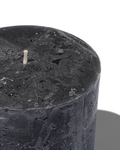 bougie rustique &Oslash;10x10 cm noir noir 10 x 10 - 13502033 - HEMA