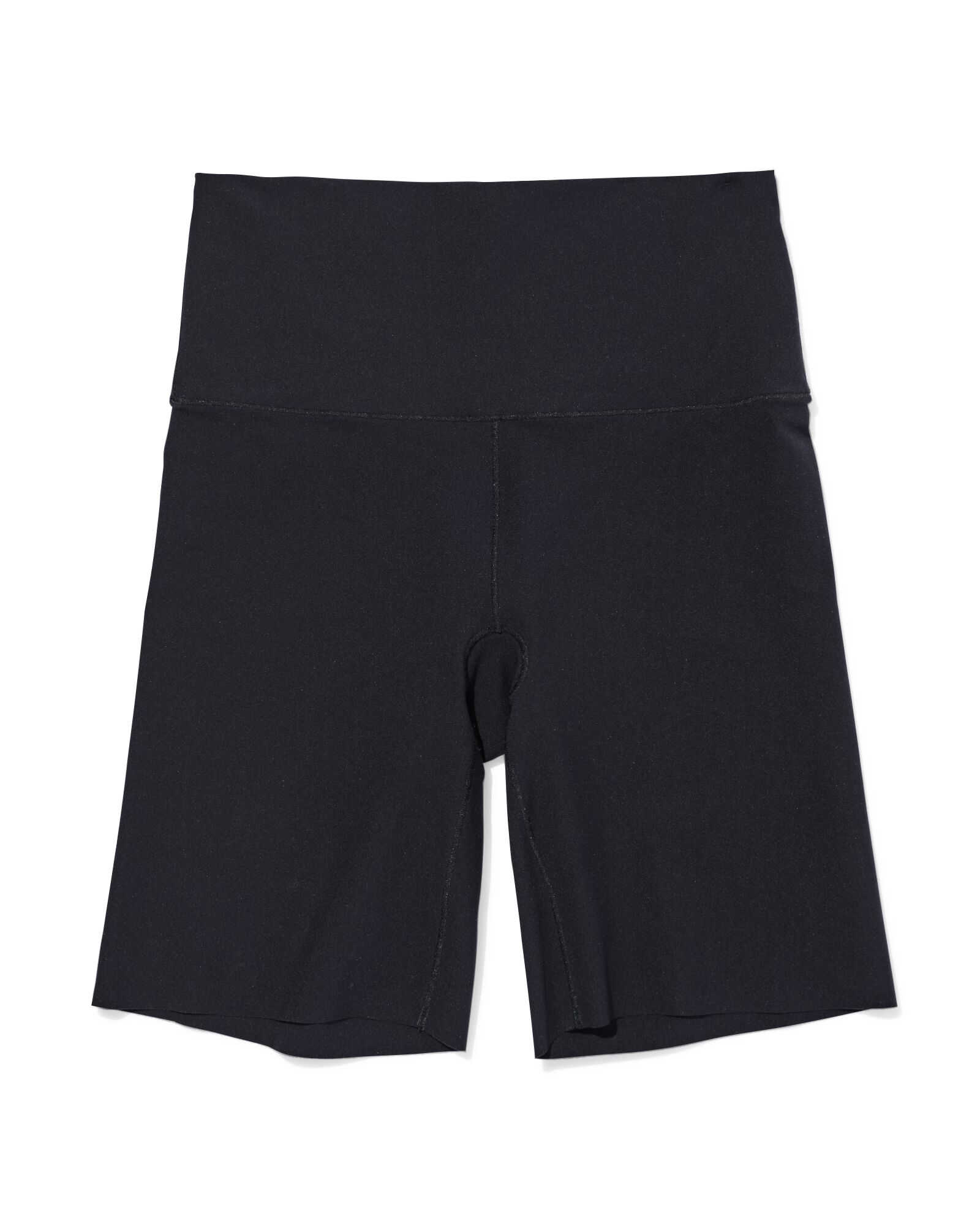 licht corrigerende damesbiker hoge taille zwart zwart - 21500722BLACK - HEMA