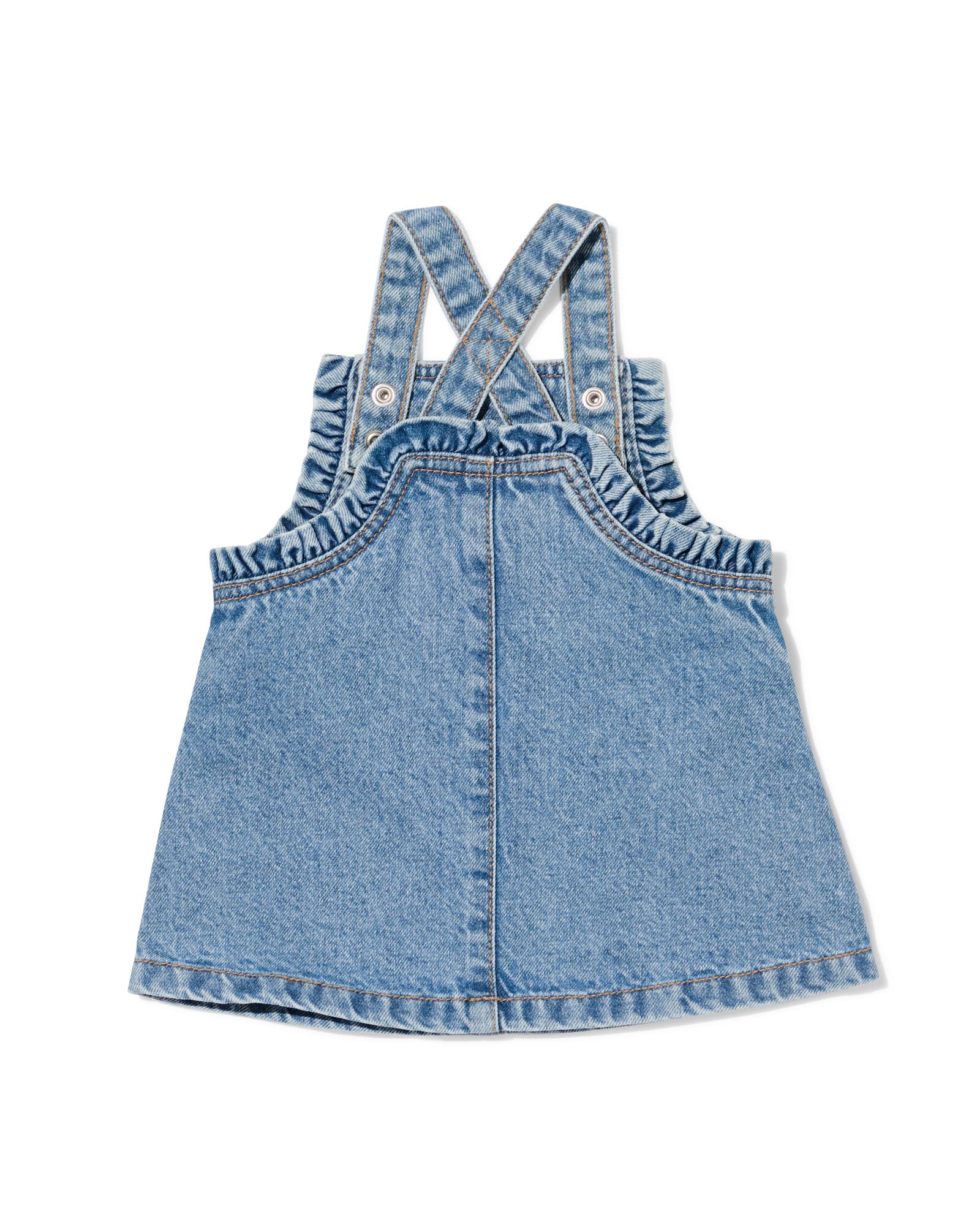 robe bébé jean cœur denim - 33027570DENIM - HEMA