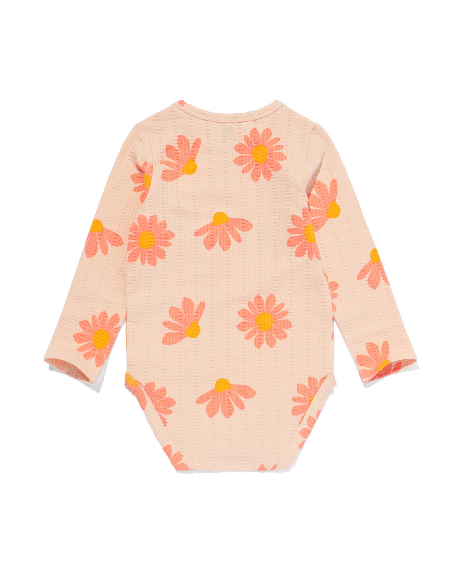 body coton bio extensible gaufr&eacute; avec fleurs rose - 33311330PINK - HEMA